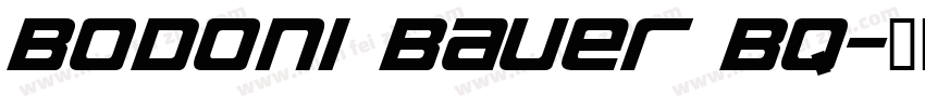 Bodoni Bauer BQ字体转换